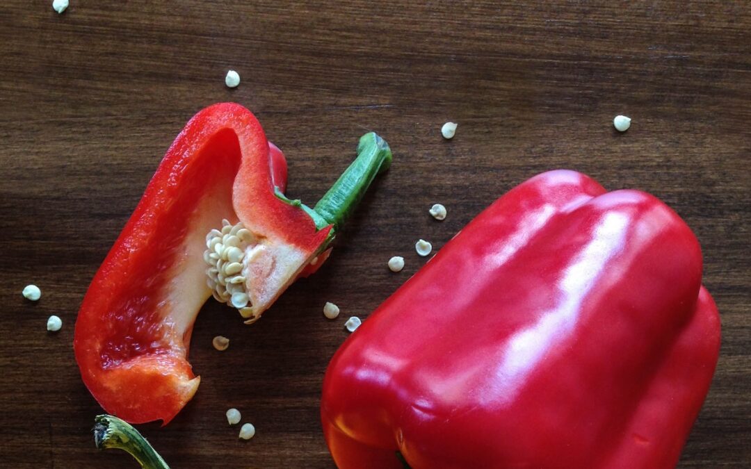 Roasted Red Pepper Soup with Harissa